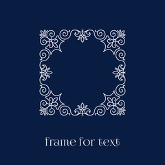 frame for text