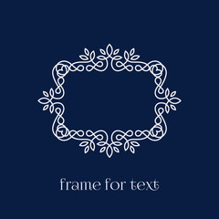 frame for text