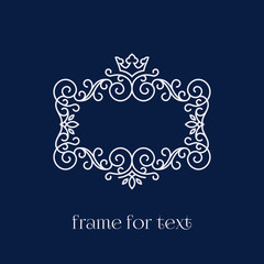 frame for text