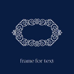 frame for text