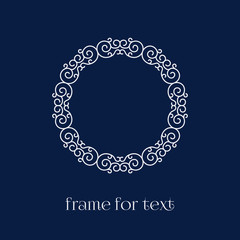 frame for text