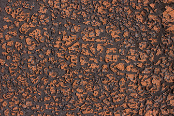 Texture with old surface covered orange spots