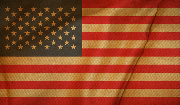 United states flag vintage background.