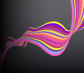 Abstract background created with colorful lines.