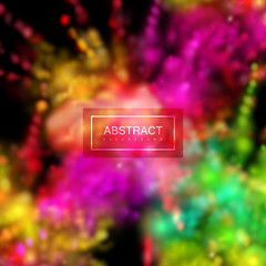 Paint powder smoky explosion.