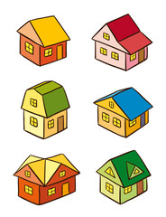 Simple stylized houses