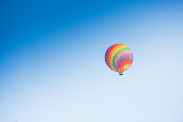 Fototapeta na wymiar Hot air balloon on sky in Laos