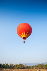Obraz premium Hot air balloon on sky in Laos