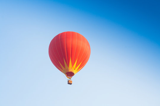 Hot air balloon on sky in Laos