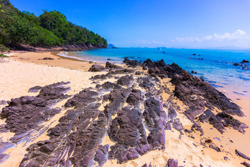 Rocks , sea and blue sky - Koh Yao Yai, Phang Nga ,Thailand