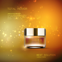 Cosmetics product ads.