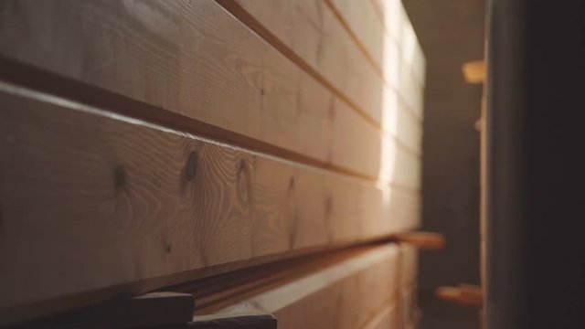 LVL Laminated Veneer Lumbe. Wood Factory general plan: the production of laminated veneer lumber. The interior of the production hall in the woodworking factory. Workshop for production
