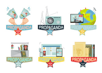 Propaganda Icons Set