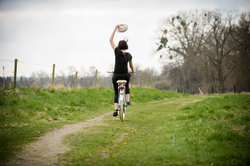 Mit Fahrrad unterwegs