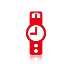 wristwatch icon  stock vector illustration flat design