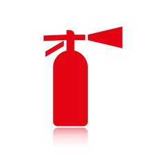  extinguisher icon  stock vector illustration flat design