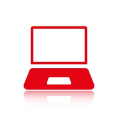 laptop icon stock vector illustration flat design