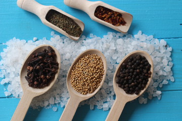 spices and herbs, spice, herb, pepper, garlic, mustard, clove, allspice, nutmeg, anise, anise star...