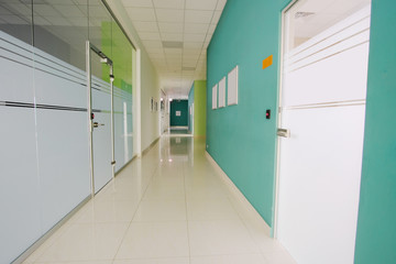 Fototapeta na wymiar Interior of a corridor
