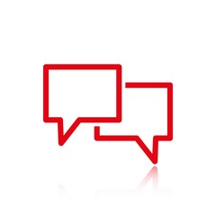 Fototapeta premium Speech Bubbles Icon. Chat pictogram icon stock vector illustration