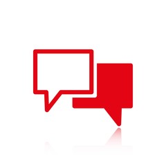 Speech Bubbles Icon. Chat pictogram icon stock vector illustration