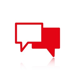 Speech Bubbles Icon. Chat pictogram icon stock vector illustration