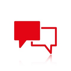 Speech Bubbles Icon. Chat pictogram icon stock vector illustration