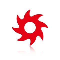 circular saw icon stock vector illustration flat design