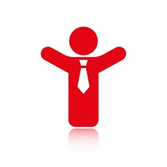 Man icon stock vector illustration flat design