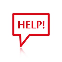 help icon stock vector illustration flat design