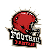 American football modern logo.