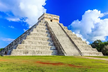 Foto op Canvas Chichen Itza, Mexico. Kukulcan-piramide in de oude Maya-stad. © SCStock