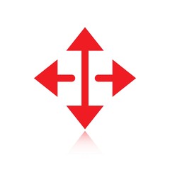 arrow icon stock vector illustration flat design