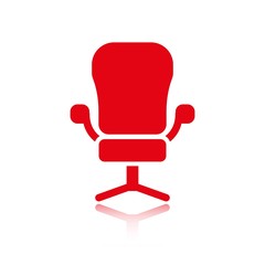 Fototapeta premium office chair icon stock vector illustration flat design