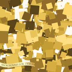 Gold glitter texture. Background for your design. Vector