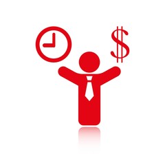 money time icon stock vector illustration flat design