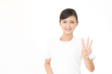 笑顔のエステティシャン