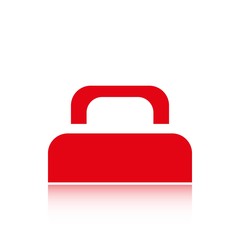 bed icon stock vector illustration flat design