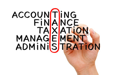 Taxes Crossword Handwritten Concept