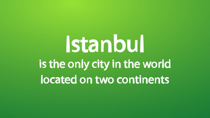 Abstract blur background with interesting facts text