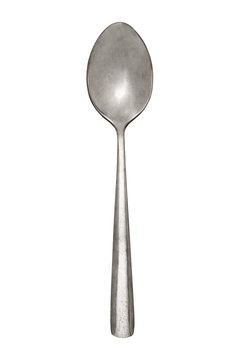 A spoon top close isolated on a white background