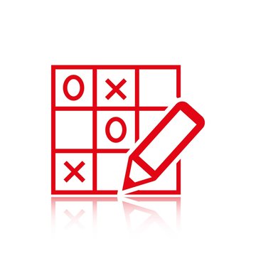 recommend clip art: TIC TAC toe icon stock vector illustration flat design