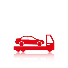 tow truck icon stock vector illustration flat design