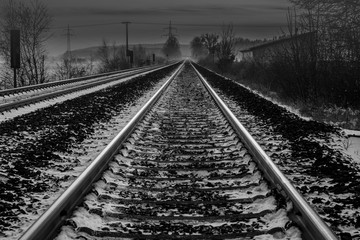 Obraz premium Schienenverlauf 