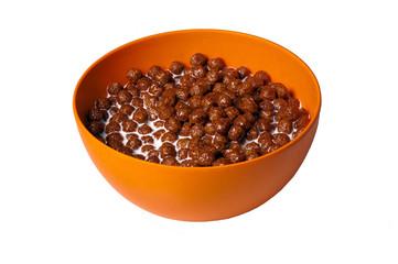 chocolate balls with milk