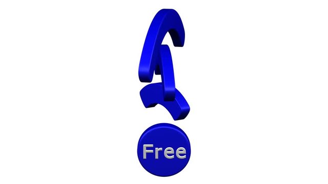 Free wifi sign turn around. Loopable.  Luma matte. 3D rendering.