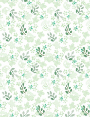 Seamless pattern with a bright floral print.