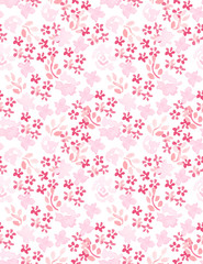 Seamless pattern with a bright floral print.