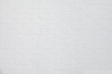 Brick painted white wall background