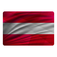 Obraz premium National flag of Austria in modern design style.